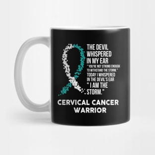 The Devil- Cervical cancer Awareness Support Ribbon Mug